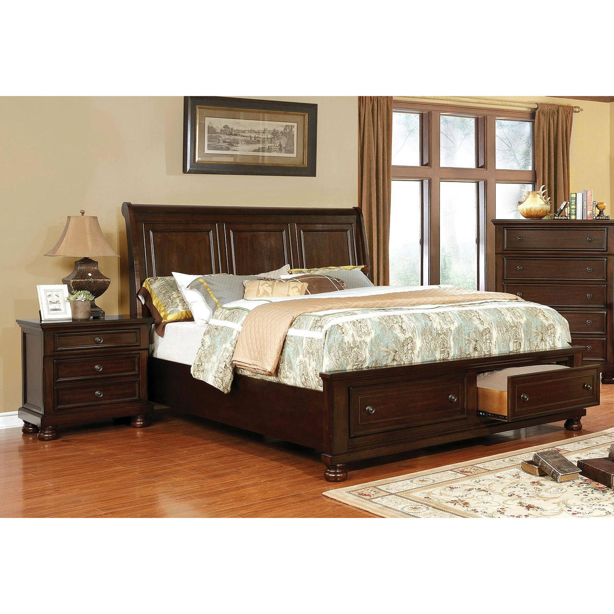  Furniture of America Castor 2-Drawer Nightstand CM7590CH-N IMAGE 4