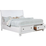  Furniture of America Castor King Platform Bed with Storage CM7590WH-EK-BED IMAGE 1