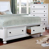  Furniture of America Castor Queen Platform Bed with Storage CM7590WH-Q-BED IMAGE 4