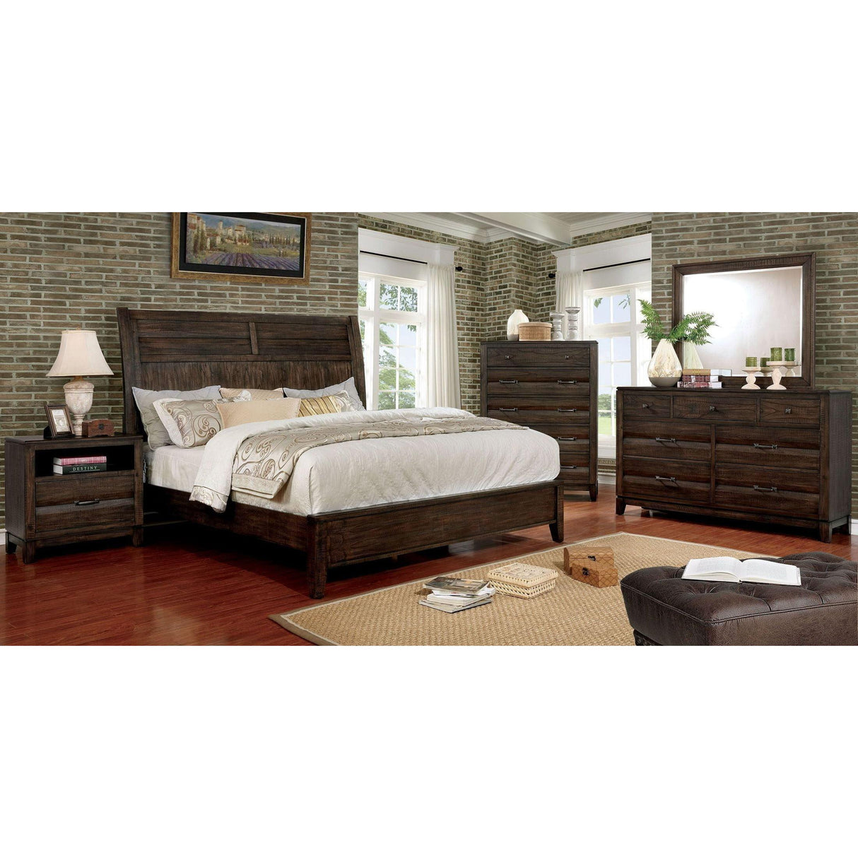  Furniture of America Agapetos King Panel Bed CM7581EK-BED IMAGE 4