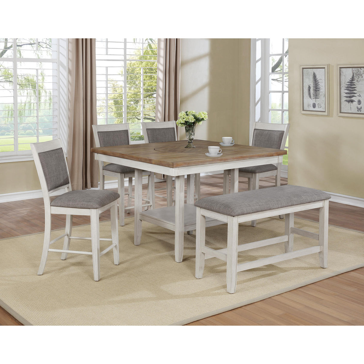  Crown Mark Fulton Counter Height Bench 2727WH-BENCH IMAGE 2