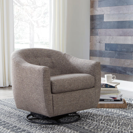  Signature Design by Ashley Upshur Swivel Glider Fabric Accent Chair A3000003 IMAGE 6
