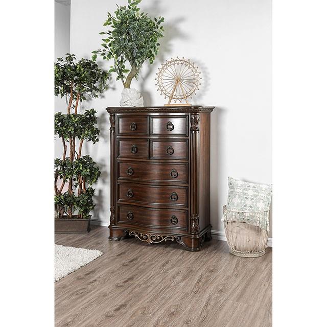  Furniture of America Menodora 5-Drawer Chest CM7311C IMAGE 2
