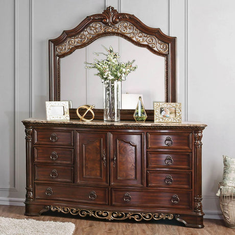  Furniture of America Menodora Dresser Mirror CM7311M IMAGE 3