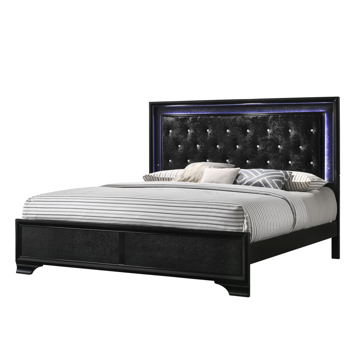  Crown Mark Micah King Upholstered Panel Bed B4350-K-HBFB/B4350-KQ-RAIL IMAGE 1