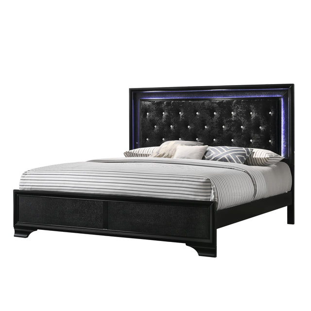  Crown Mark Micah King Upholstered Panel Bed B4350-K-HBFB/B4350-KQ-RAIL IMAGE 1