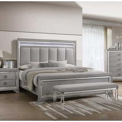  Crown Mark Vail Queen Upholstered Panel Bed B7200-Q-HB/B7200-Q-FB/B7200-KQ-RAIL IMAGE 1