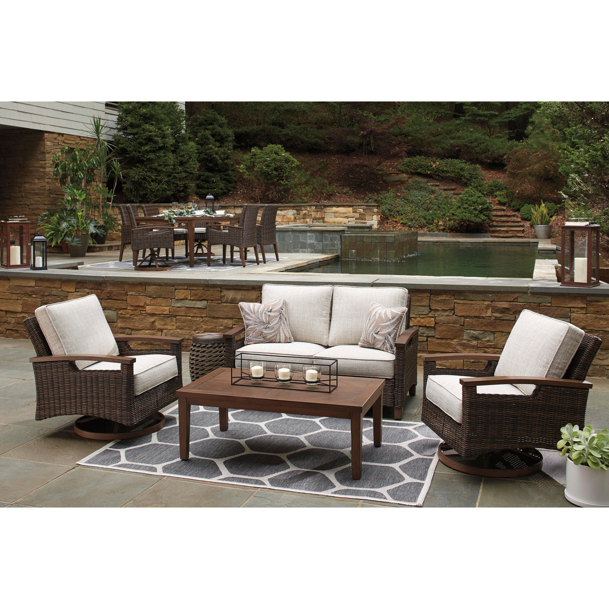  Signature Design by Ashley Paradise Trail P750-821 Swivel Lounge Chair IMAGE 13