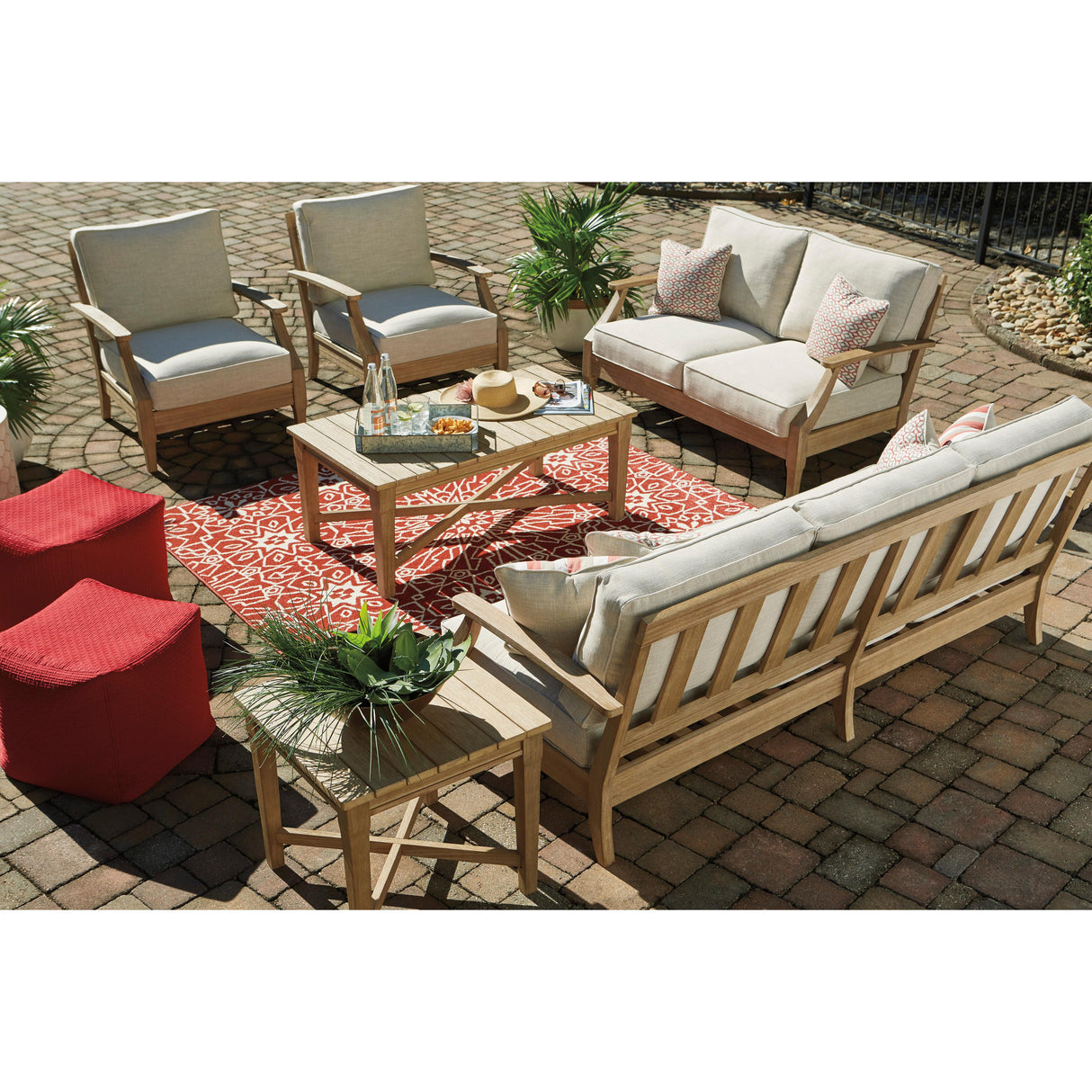  Signature Design by Ashley Clare View P801-835 Loveseat with Cushion IMAGE 5