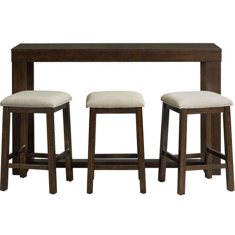  Elements International Hardy 4 pc Pub Height Dinette THY100BTSP IMAGE 1