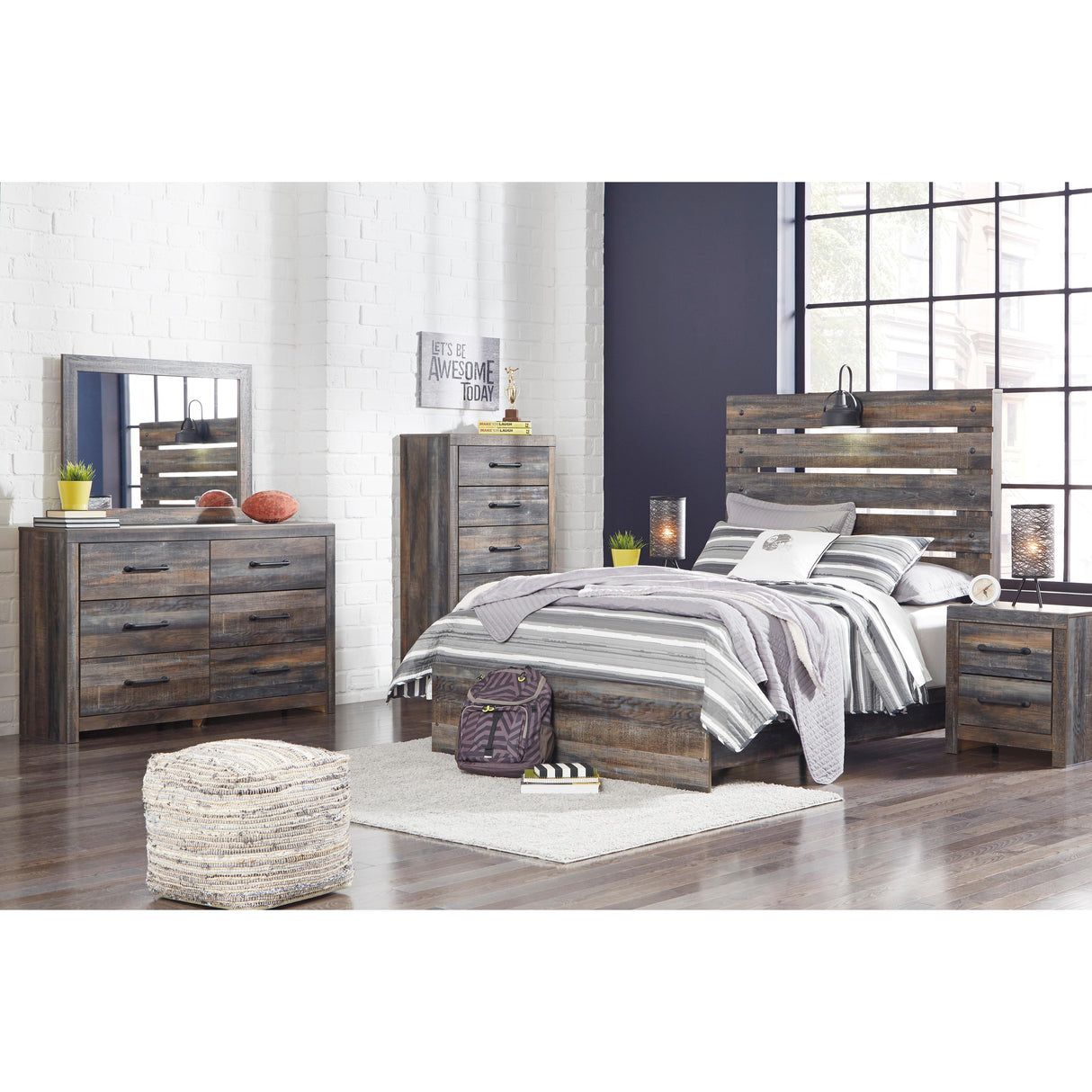  Signature Design by Ashley Drystan B211B3 Full Panel Bed IMAGE 8
