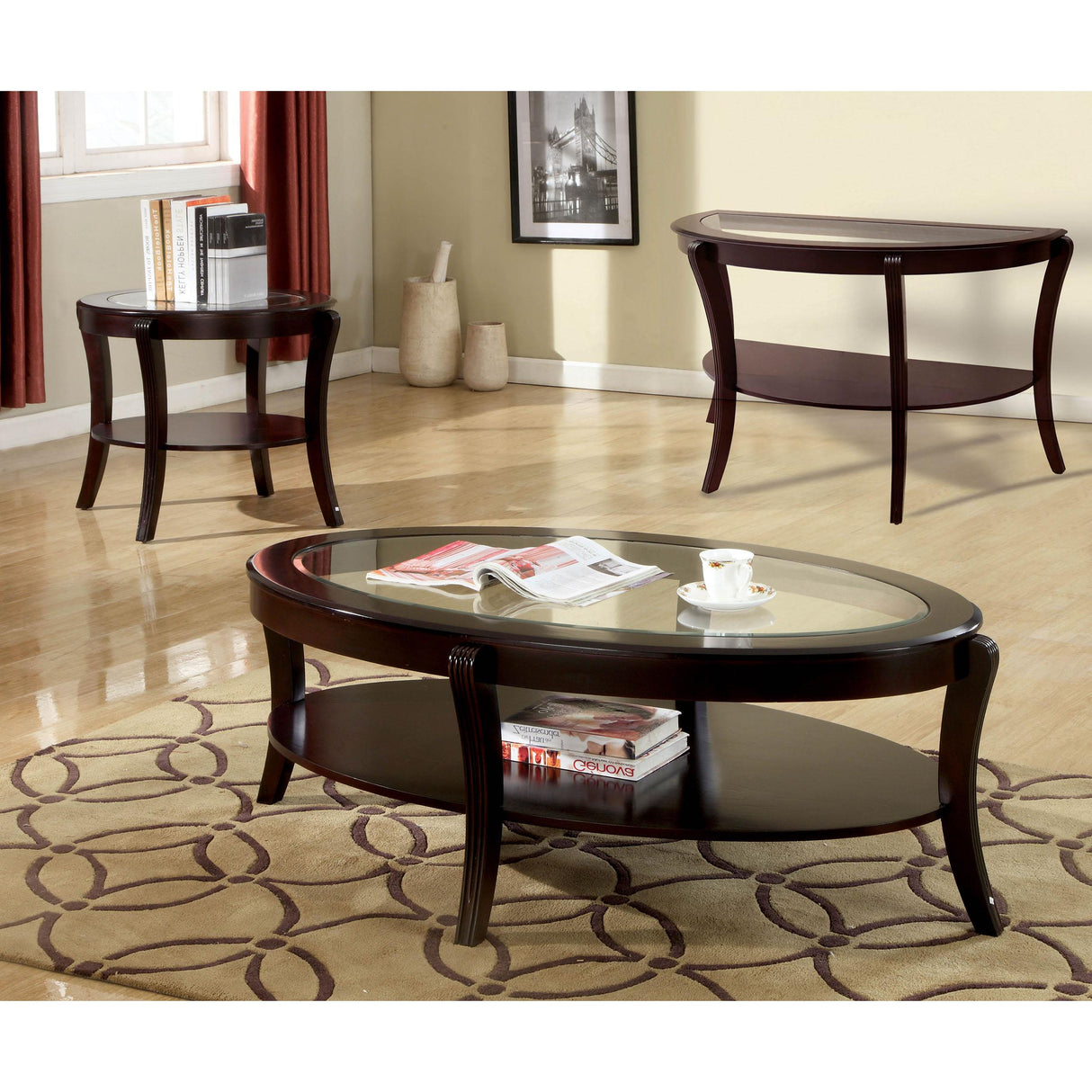  Furniture of America Finley Sofa Table CM4488SO IMAGE 2