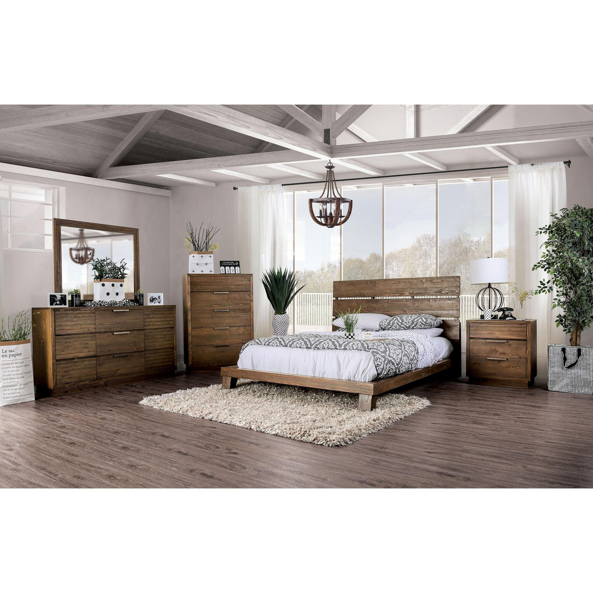  Furniture of America Tolna Dresser Mirror CM7532M IMAGE 3