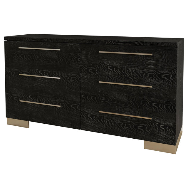  Furniture of America Christie 6-Drawer Dresser CM7550BK-D IMAGE 1