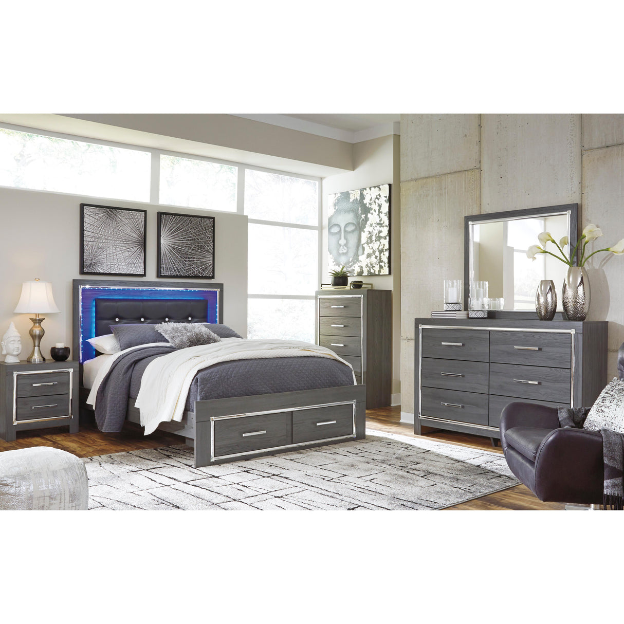  Signature Design by Ashley Lodanna Dresser Mirror B214-36 IMAGE 5