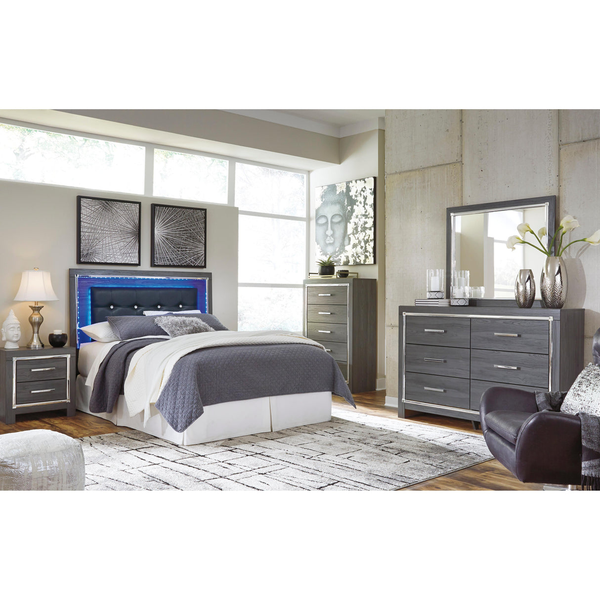  Signature Design by Ashley Lodanna Dresser Mirror B214-36 IMAGE 6