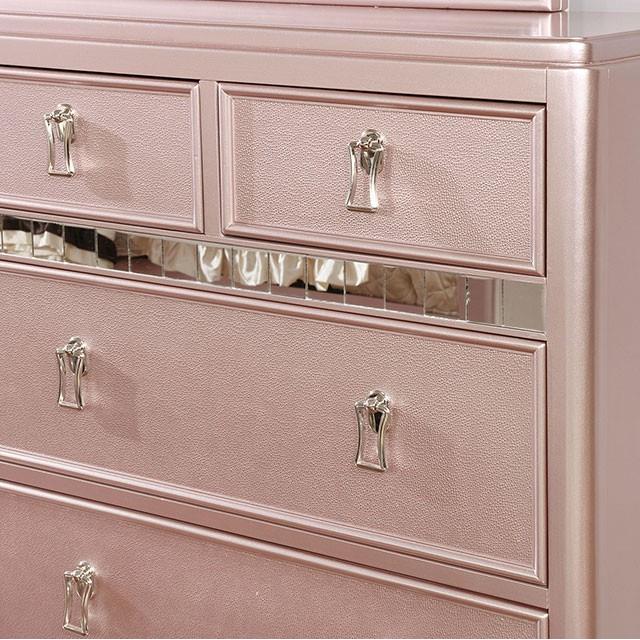  Furniture of America Avior 5-Drawer Chest CM7170RG-C IMAGE 2