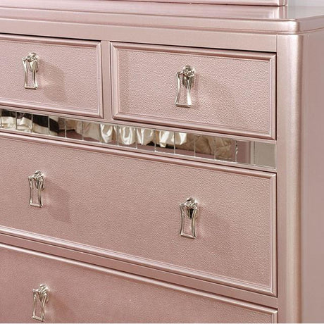  Furniture of America Avior 5-Drawer Chest CM7170RG-C IMAGE 2