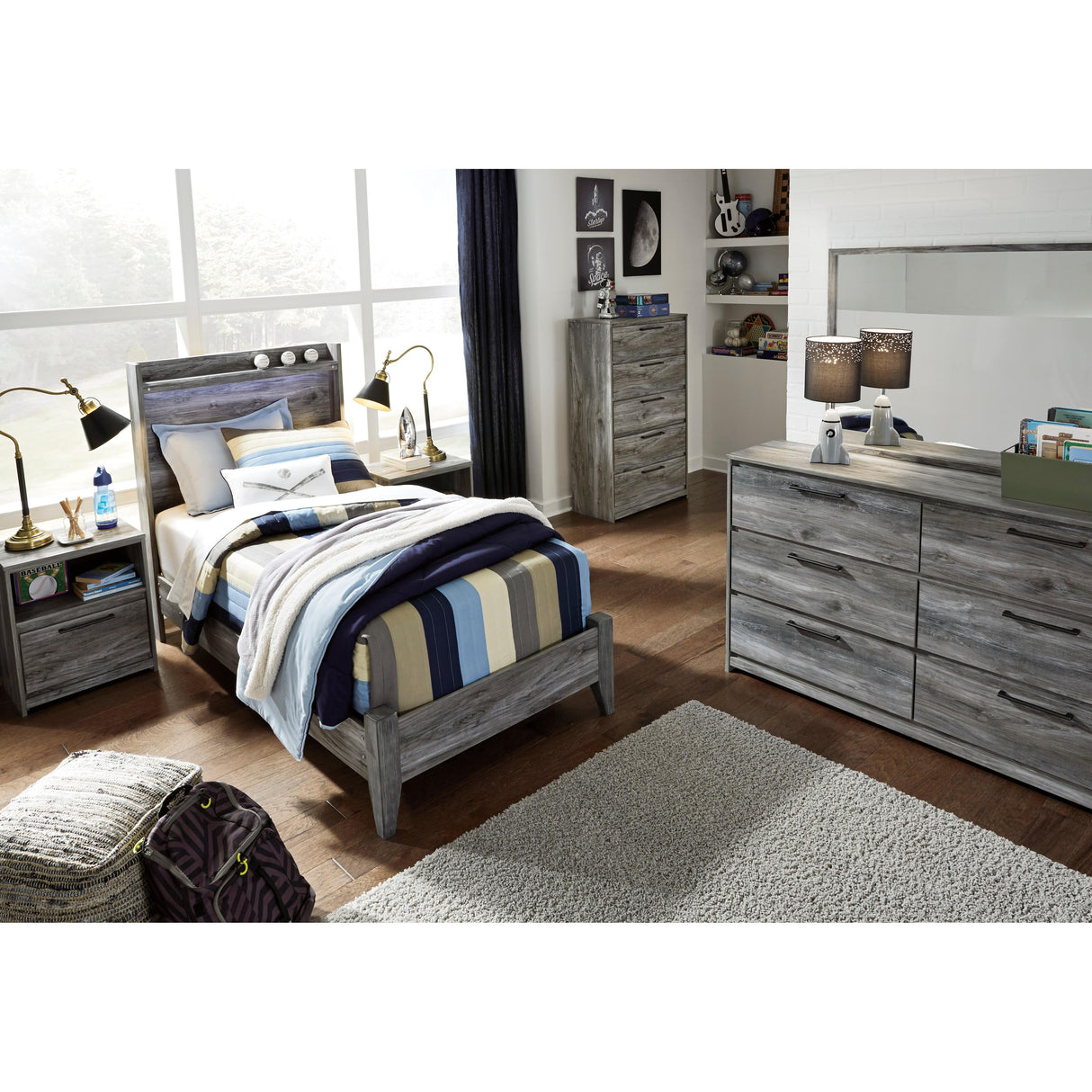  Signature Design by Ashley Baystorm B221B20 Twin Panel Bed IMAGE 7