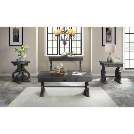  Elements International Stone End Table TST100ST IMAGE 4