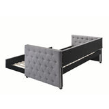 Coaster Furniture Mockern 302161 Upholstered Twin Daybed with Trundle - Grey IMAGE 4