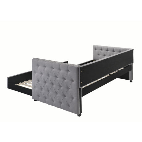  Coaster Furniture Mockern 302161 Upholstered Twin Daybed with Trundle - Grey IMAGE 4