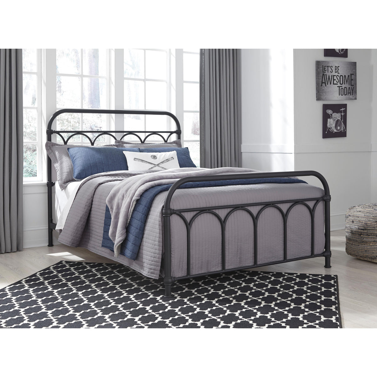  Signature Design by Ashley Nashburg Full Metal Bed B280-672 IMAGE 5