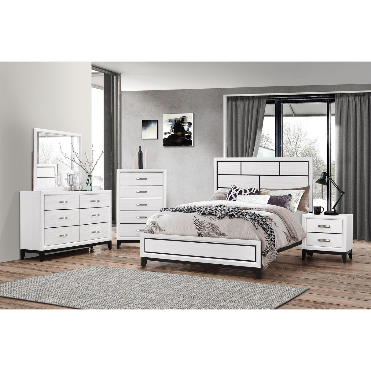  Crown Mark Akerson 2-Drawer Nightstand B4610-2 IMAGE 5