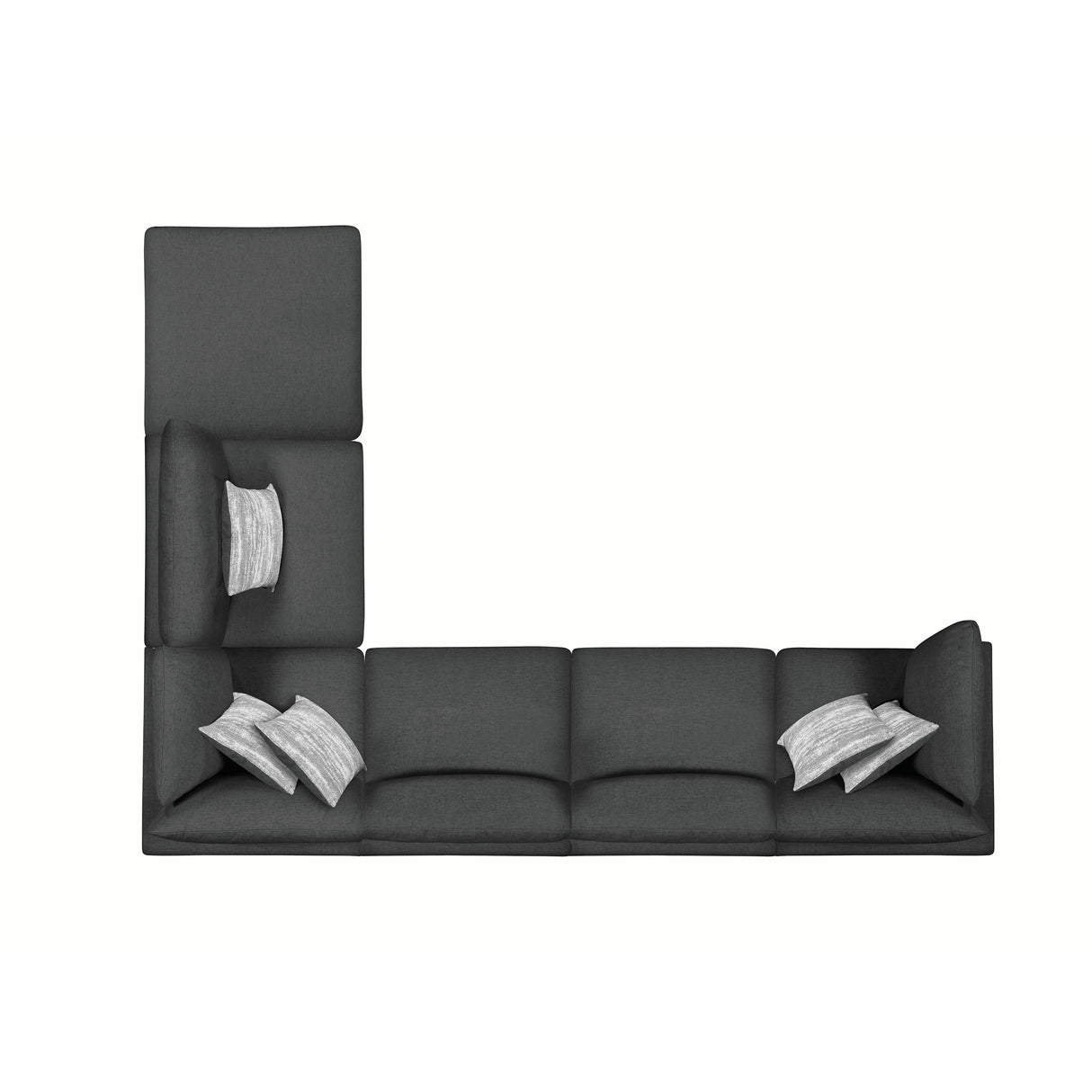  Coaster Furniture Serene Fabric 6 pc Sectional 551325/551324/551324/551325/551324/551326 IMAGE 2