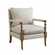  Coaster Furniture Dempsy 903058 Upholstered Accent Chair with Casters - Beige IMAGE 1