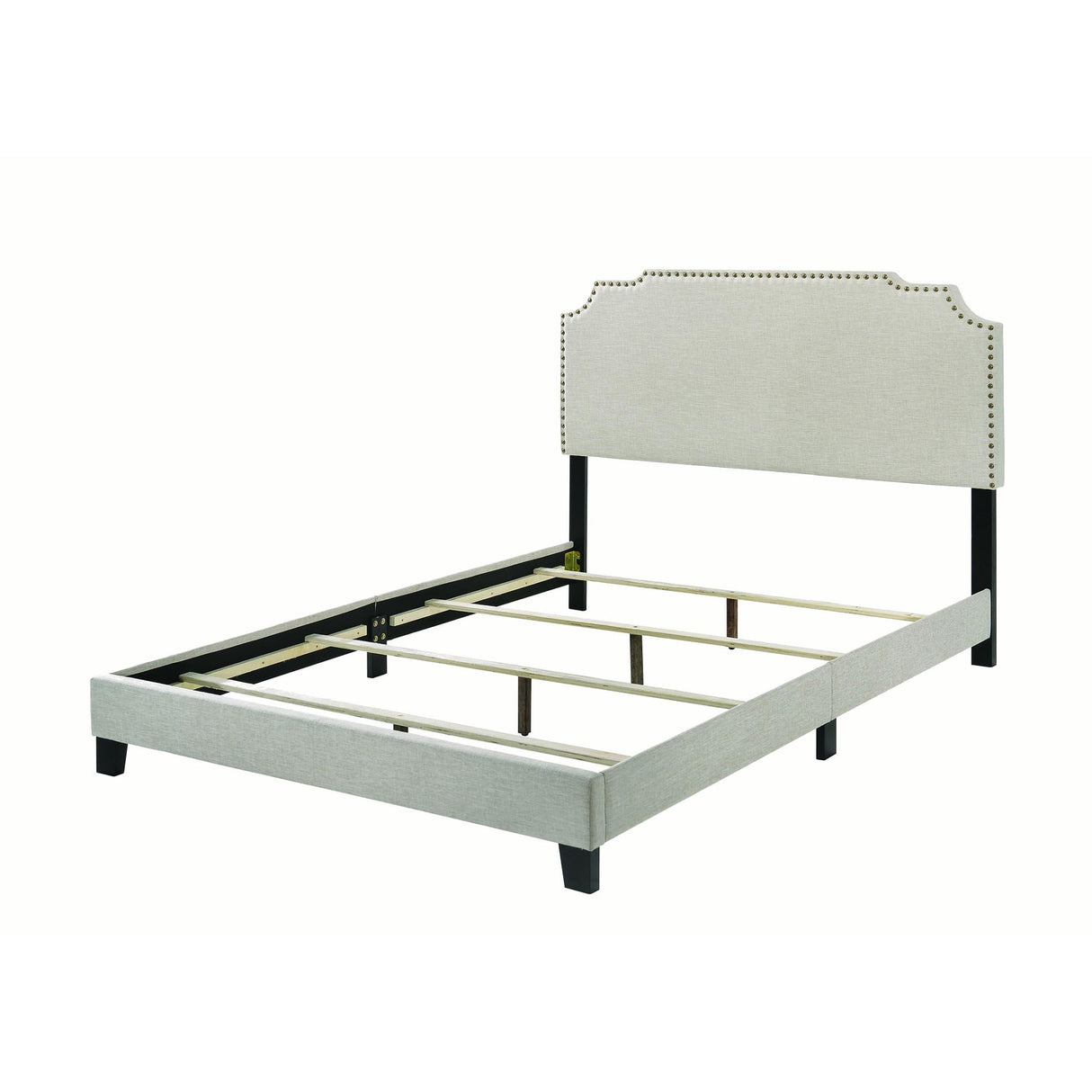  Coaster Furniture Tamarac 310061F Upholstered Full Panel Bed - Beige IMAGE 2