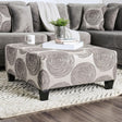  Furniture of America Bonaventura Fabric Ottoman SM5142GY-OT IMAGE 1