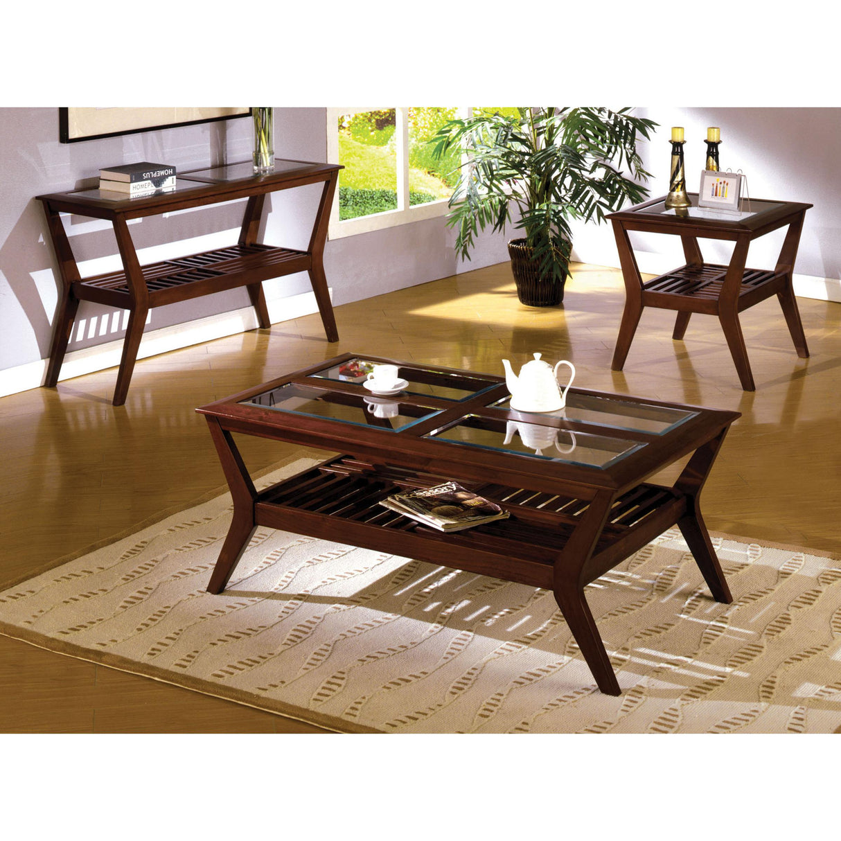  Furniture of America Virginia Beach End Table CM4664E IMAGE 2