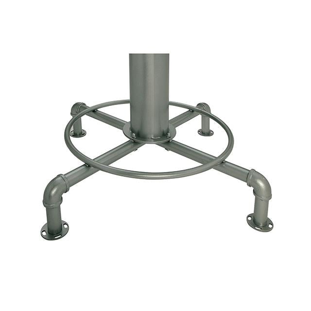  Furniture of America Round Helene Adjustable Height Dining Table with Glass Top and Pedestal Base CM3378RT-TABLE IMAGE 8