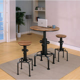  Furniture of America Round Foskey Pub Height Dining Table with Pedestal Base CM3367BT-TABLE IMAGE 7