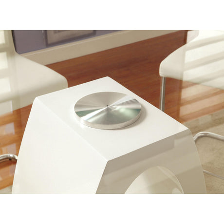  Furniture of America Lodia CM3825WH-RPT Round Counter Height Table IMAGE 2