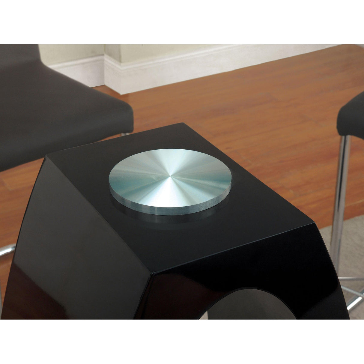  Furniture of America Lodia CM3825BK-RPT Round Counter Height Table IMAGE 2