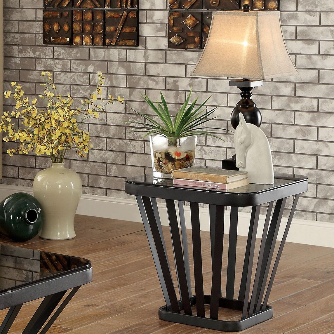  Furniture of America Winnie End Table CM4109BK-E IMAGE 2