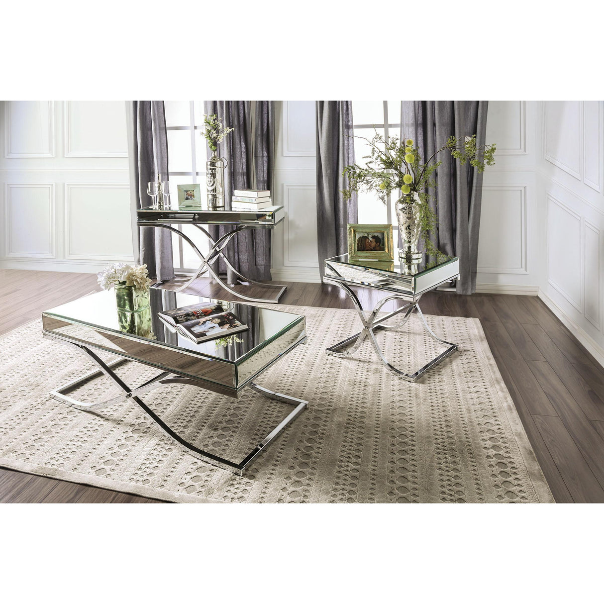  Furniture of America Sundance End Table CM4230CRM-E IMAGE 5