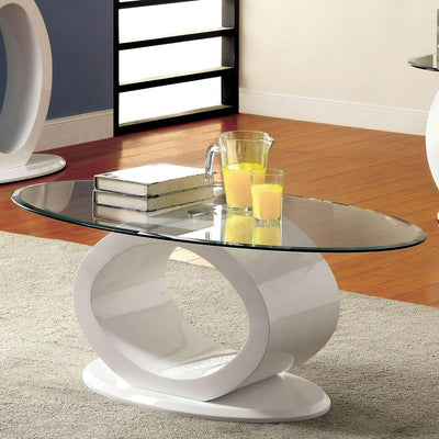  Furniture of America Lodia Coffee Table CM4825WH-C IMAGE 1