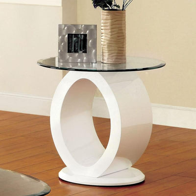  Furniture of America Lodia End Table CM4825WH-E IMAGE 1