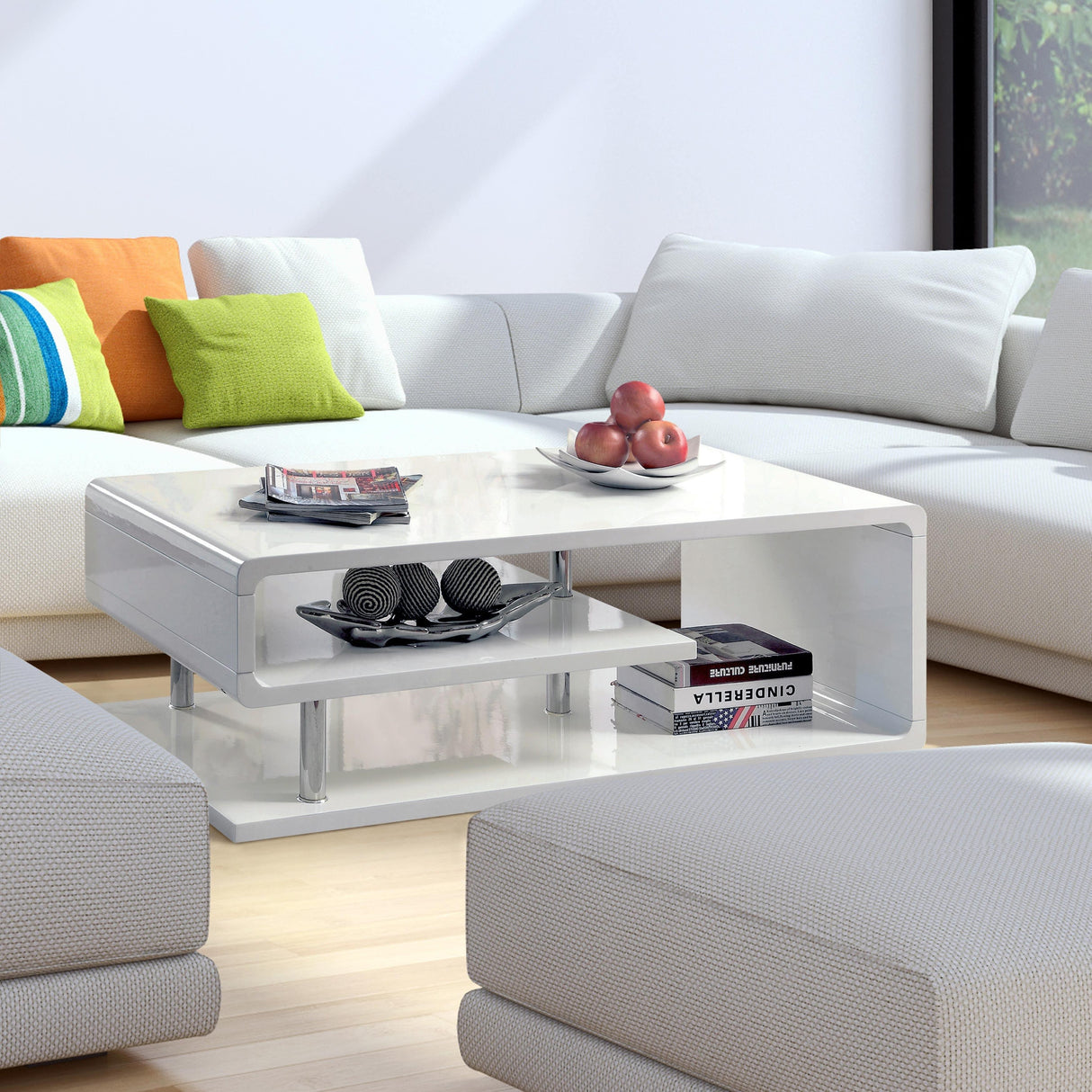  Furniture of America Ninove Coffee Table CM4057C IMAGE 2