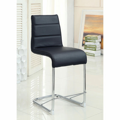  Furniture of America Mauna Counter Height Dining Chair CM8371BK-PC-2PK IMAGE 1