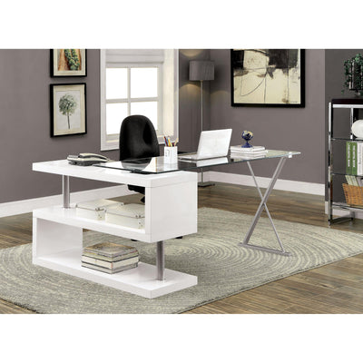  Furniture of America Office Desks Desks CM-DK6131WH IMAGE 1