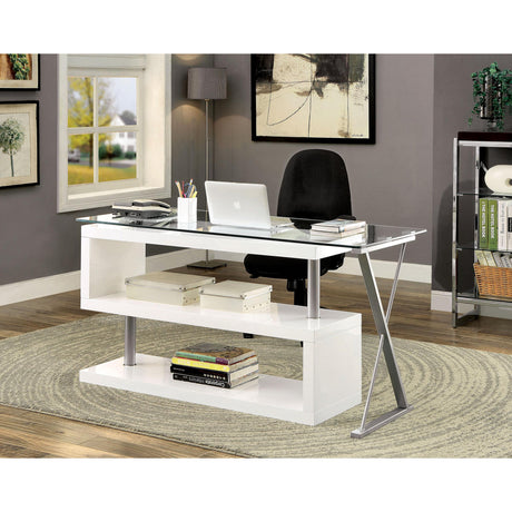  Furniture of America Office Desks Desks CM-DK6131WH IMAGE 2
