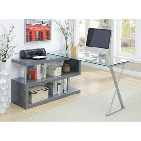  Furniture of America Office Desks Desks CM-DK6131GY IMAGE 1