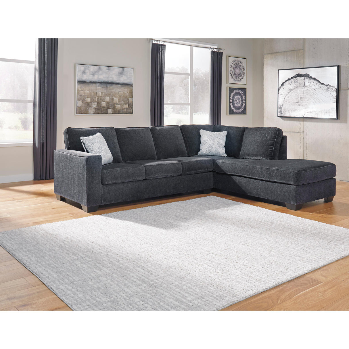  Signature Design by Ashley Altari Fabric 2 pc Sectional 8721366/8721317 IMAGE 2