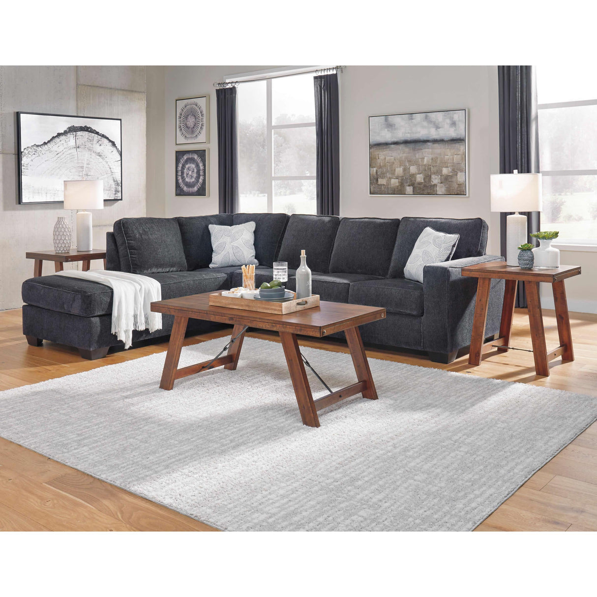  Signature Design by Ashley Altari Fabric Full Sleeper Sectional 8721316/8721383 IMAGE 5