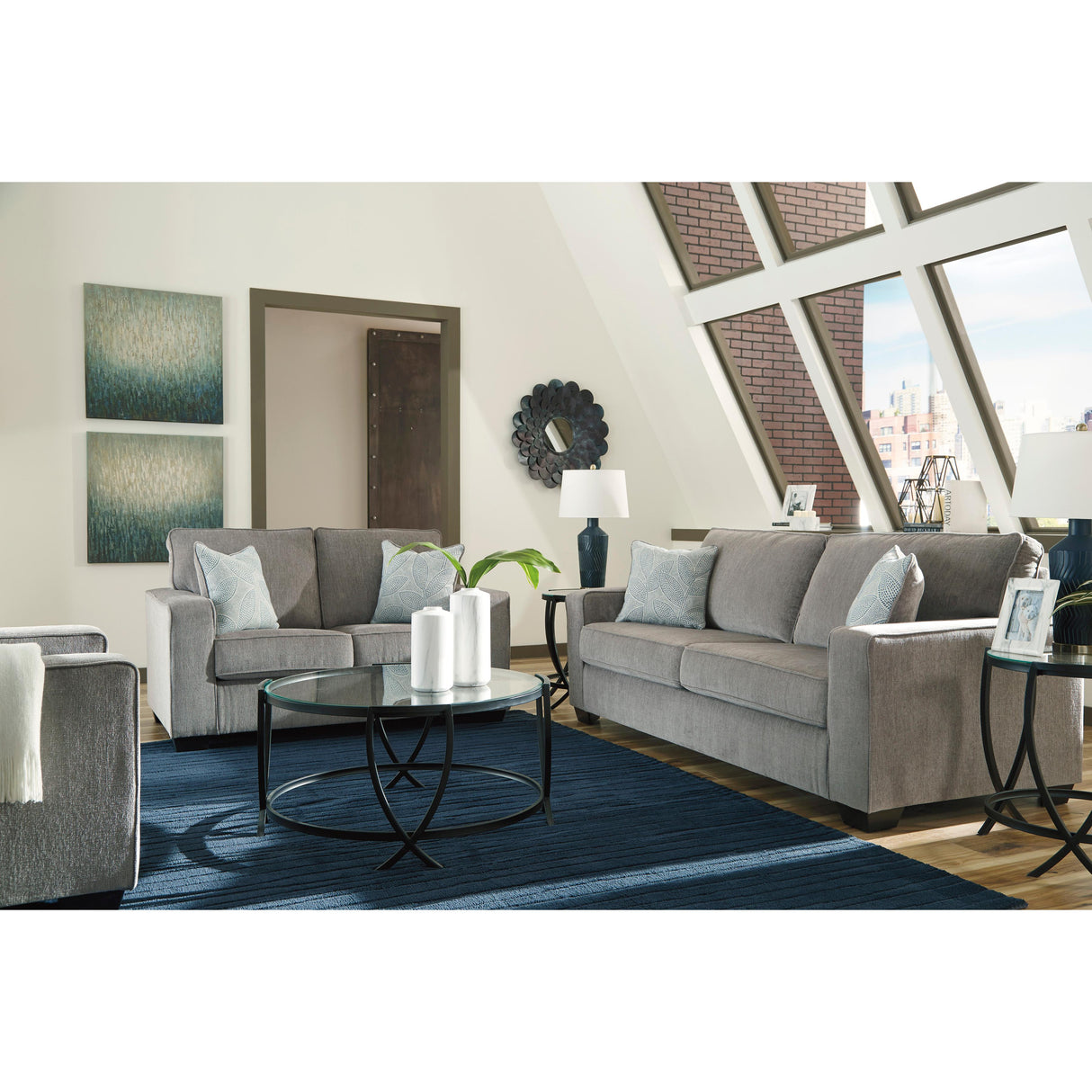  Signature Design by Ashley Altari Stationary Fabric Loveseat 8721435 IMAGE 8