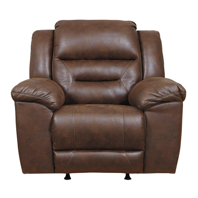  Signature Design by Ashley Stoneland Power Rocker Leather Look Recliner 3990498 IMAGE 1